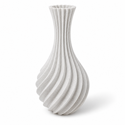 Minimalistische Vase Forma Elira aus nachhaltigen Rohstoffen, präzise in Deutschland gefertigt