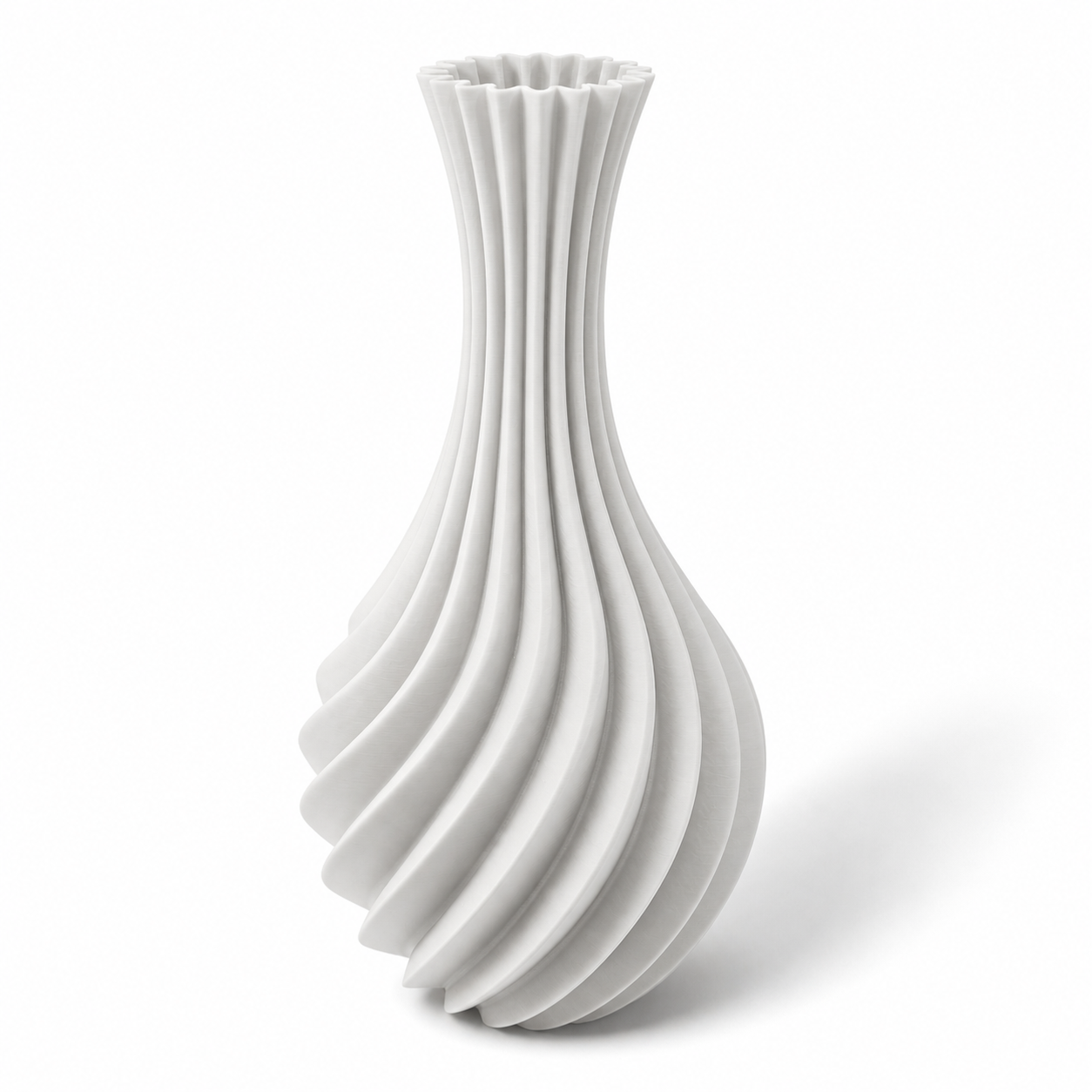 Minimalistische Vase Forma Elira aus nachhaltigen Rohstoffen, in Deutschland präzise gefertigt