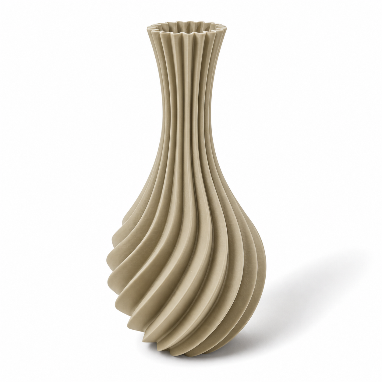 Minimalistische Vase Forma Elira aus nachhaltigen Rohstoffen, in Deutschland präzise gefertigt