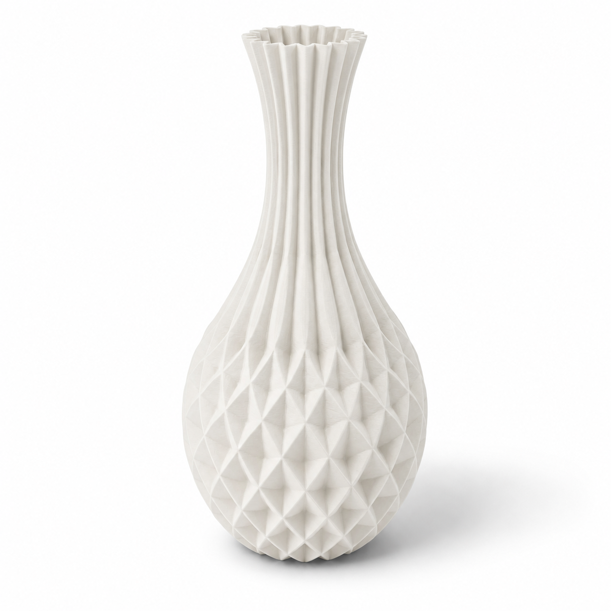 Moderne Forma Kairo Vase aus nachhaltigen Rohstoffen auf Sideboard in Deutschland gefertigt