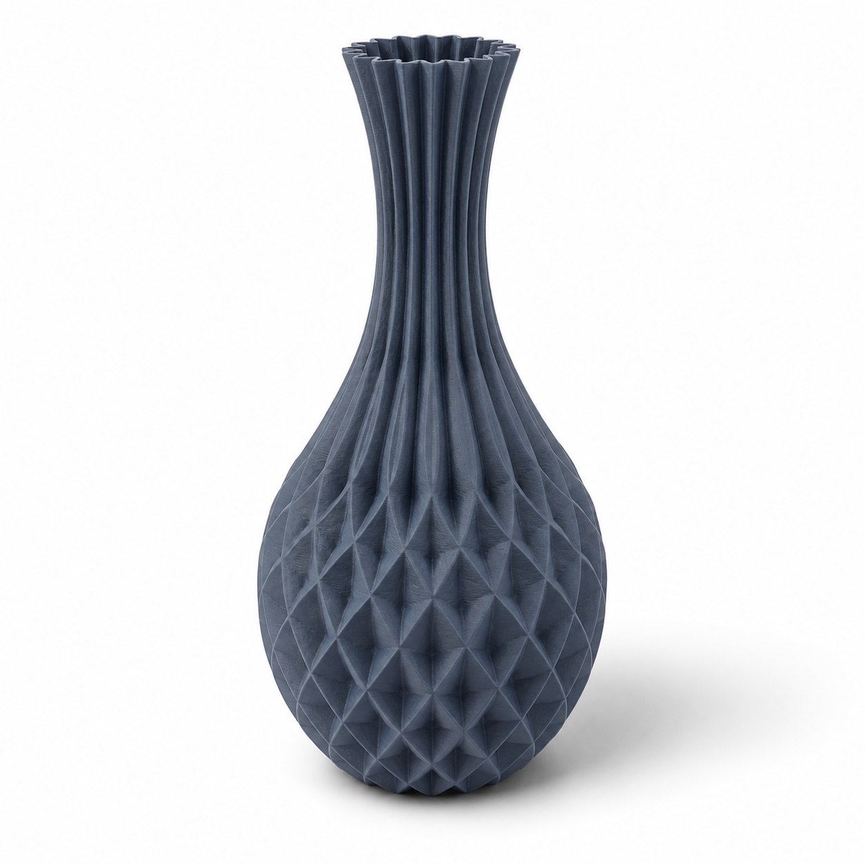 Moderne Vase Forma Kairo aus nachhaltigen Materialien auf sideboard, umweltfreundlich hergestellt in Deutschland